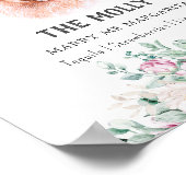 Pommerse Hond Trouwhandtekening Drink Teken Poster (Hoek)