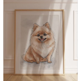 Pommerse | Honden afdrukken | Hond Art Print