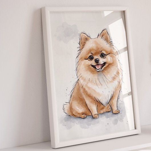 Pommerse | Honden afdrukken | Hond Art Print