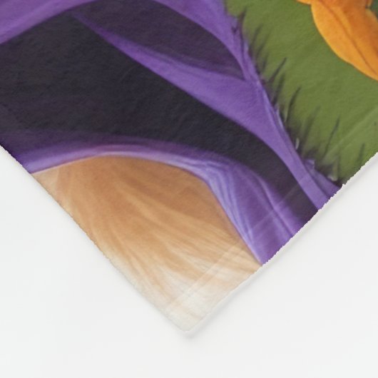 Pommerse Honden Pompoen Halloween Grappig Fleece Deken (Hoek)