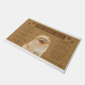 Pommerse hondenhuis regels, als het gebroken, het  deurmat (Schuin)