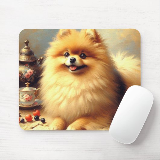  Pommerse hondenschildering Muismat (Met muis)