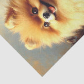  Pommerse hondenschildering Tissuepapier (Detail)