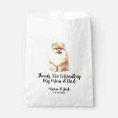 Pommerse huisdier bruiloft volledige kleur bedankzakje (Voorkant)