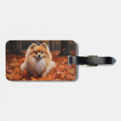 Pommerse in de herfst laat Herfst inspireren Bagagelabel (Achterkant horizontaal)