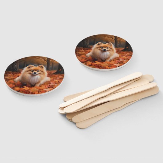 Pommerse in de herfst laat Herfst inspireren Handwaaier (Niet-gemonteerd)