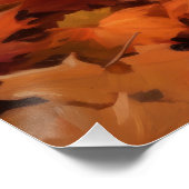 Pommerse in de herfst laat Herfst inspireren Perfect Poster (Hoek)