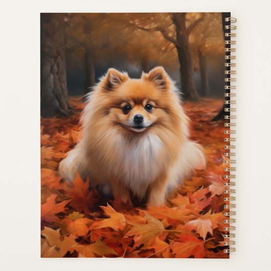 Pommerse in de herfst laat Herfst inspireren Planner (Achterkant)