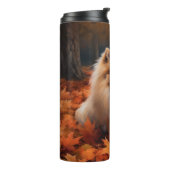 Pommerse in de herfst laat Herfst inspireren Thermosbeker (Gedraaid links)