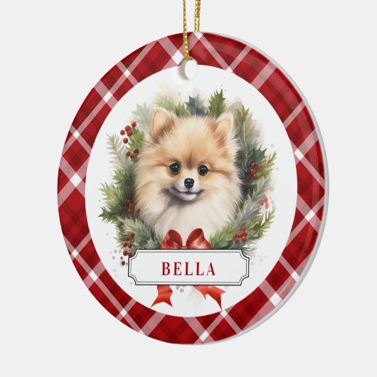 Pommerse keramische cirkel Ornament (Links)