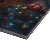 Pommerse Kerst Feestelijk Seizoen Geborsteld Snijplank (Hoek)