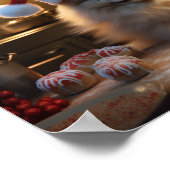 Pommerse Kerstkoekjes Feestelijke vakantie Poster (Hoek)