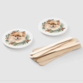 Pommerse Kerstkrans Feestelijke Pup Handwaaier (Niet-gemonteerd)