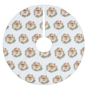 Pommerse Kerstkrans Feestelijke Pup Kerstboom Rok