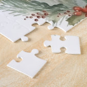 Pommerse Kerstkrans Feestelijke Pup Legpuzzel (Zijkant)