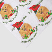 Pommerse Kerstman Tissuepapier (Detail)