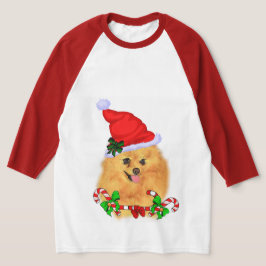Pommerse kerstmis t-shirt