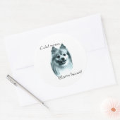 Pommerse koude neus warm hart - Sticker (Envelop)