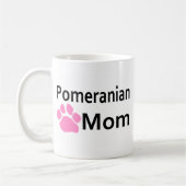 Pommerse Mam Pink Paw Print Coffee Mok Cup (Links)