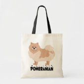 Pommerse mam Pom Puppy Dog Pap Redding Tote Bag (Voorkant)