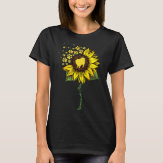 Pommerse mama Sunflower Pomeranian Dog mama T-shirt