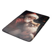 Pommerse met Sinterklaas Feestelijke Kerstmis Badmat (Gekanteld)