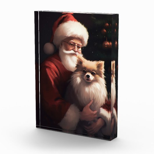 Pommerse met Sinterklaas Feestelijke Kerstmis Fotoblokken (Rechts)