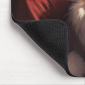 Pommerse met Sinterklaas Feestelijke Kerstmis Muismat (Hoek)