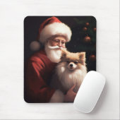 Pommerse met Sinterklaas Feestelijke Kerstmis Muismat (Met muis)