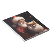 Pommerse met Sinterklaas Feestelijke Kerstmis Notitieblok (Schuin)