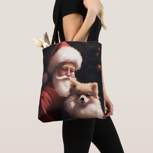 Pommerse met Sinterklaas Feestelijke Kerstmis Tote Bag (Dichtbij)