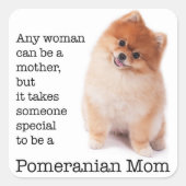 Pommerse Moeder Stickers (Voorkant)