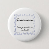 Pommerse Pawprints - Button (Voorkant)