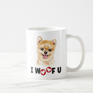 Pommerse pom Dog ik wil je Koffiemok