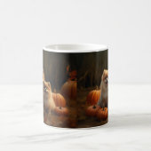 Pommerse Puppy Herfst Verrukking Pompoen Koffiemok (Center)