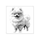 Pommerse Puppy Rubber Stamp Rubberstempel (Afrduk)