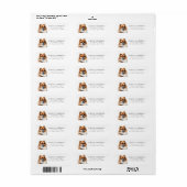 Pommerse retouradres etiket (Full Sheet)
