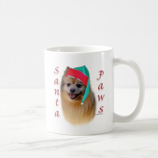 Pommerse Santa Paws Koffiemok (Rechts)