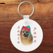 Pommerse Santa Paws Sleutelhanger (Voorkant)
