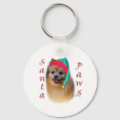 Pommerse Santa Paws Sleutelhanger (Achterkant)