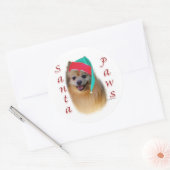 Pommerse Santa Paws - Sticker (Envelop)