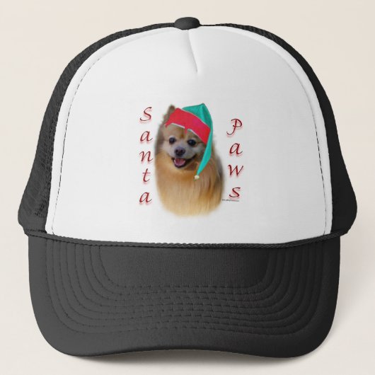 Pommerse Santa Paws Trucker Pet (Voorkant)