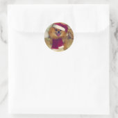 Pommerse Santa Xmas stickers (Tas)