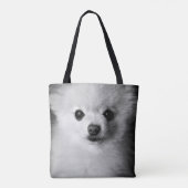 Pommerse Schattigee hond foto Canvas tas (Achterkant)