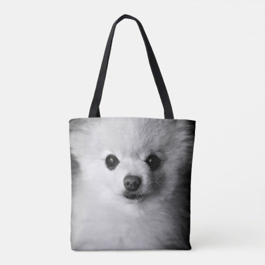 Pommerse Schattigee hond foto Canvas tas (Achterkant)
