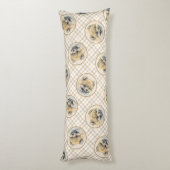 Pommerse Schilderij Sinaasappel Pom Originele Hond Lichaamskussen (Achterkant (Verticaal))