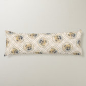 Pommerse Schilderij Sinaasappel Pom Originele Hond Lichaamskussen (Voorkant)