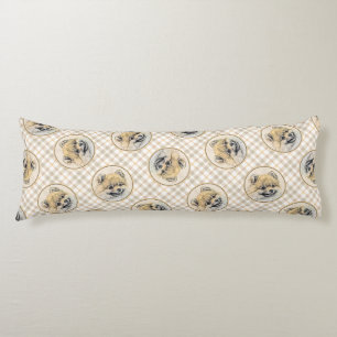 Pommerse Schilderij Sinaasappel Pom Originele Hond Lichaamskussen