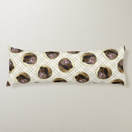 Pommerse Schilderij Sinaasappel Sable Originele Ho Lichaamskussen (Voorkant)