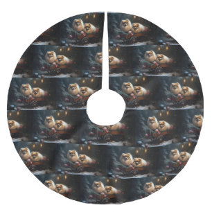 Pommerse Sneeuwslee Kerstdecoratie Kerstboom Rok